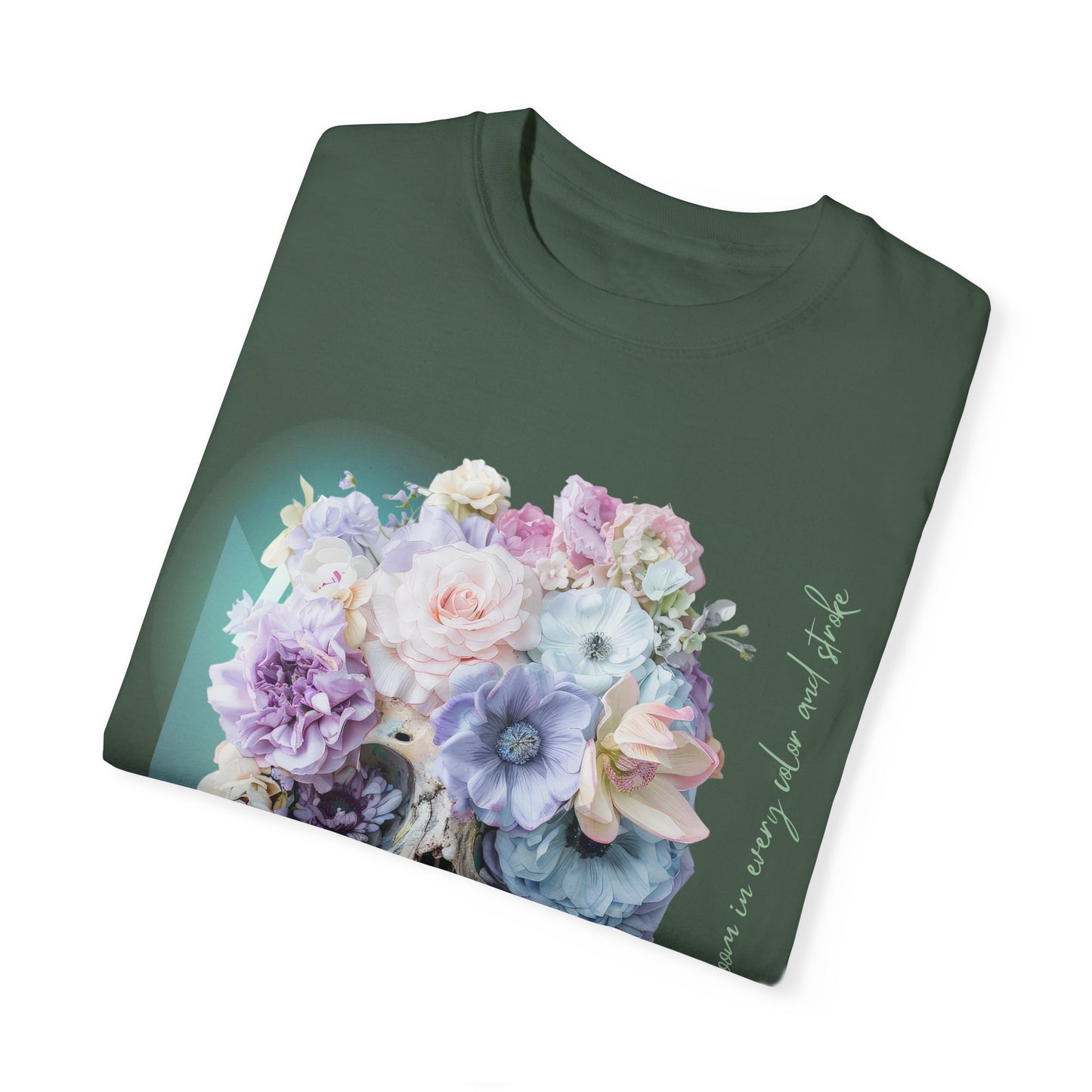 ARTISAN Cotton T-shirt flowers [Color variants]