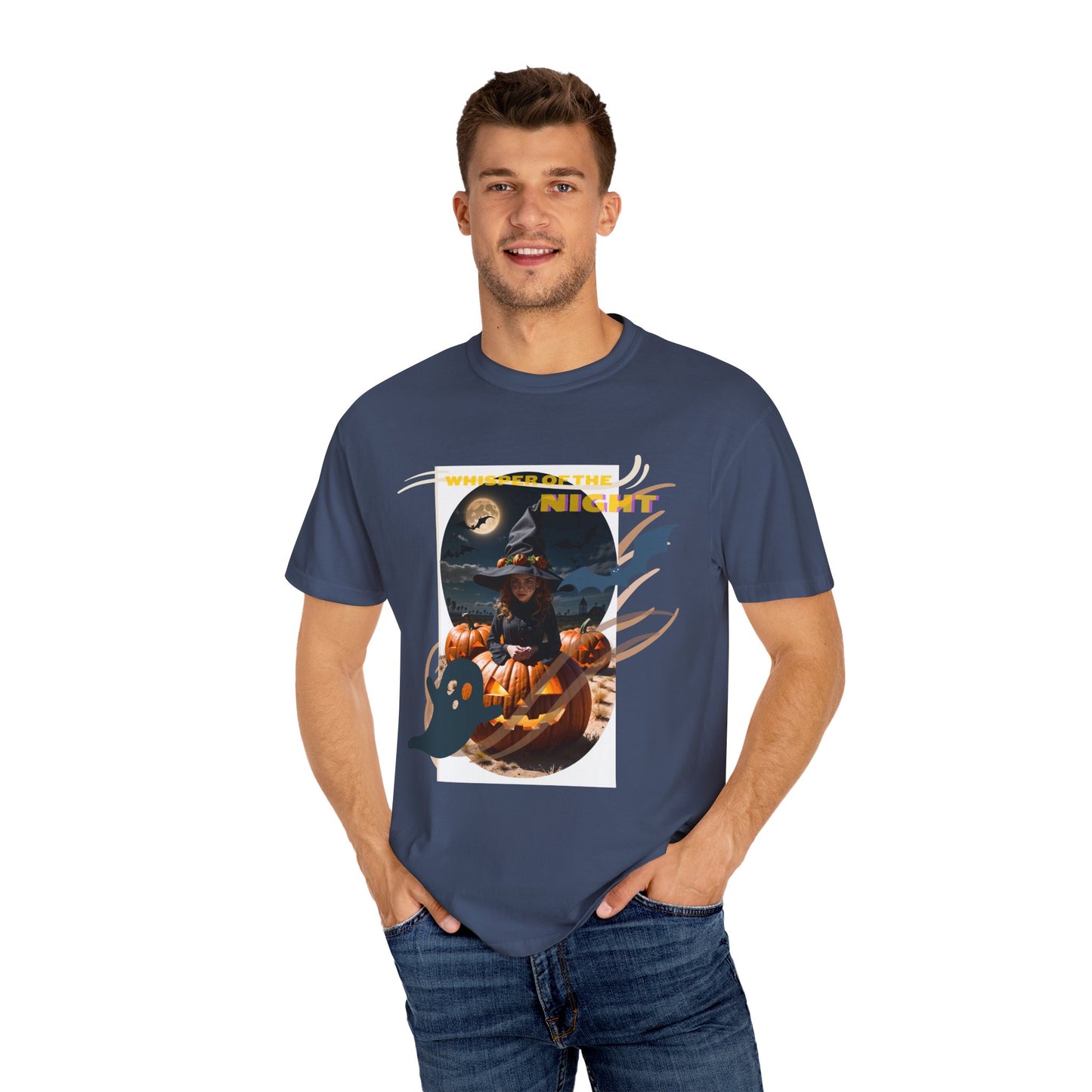 US Cotton T-shirt  jack-o'-lantern