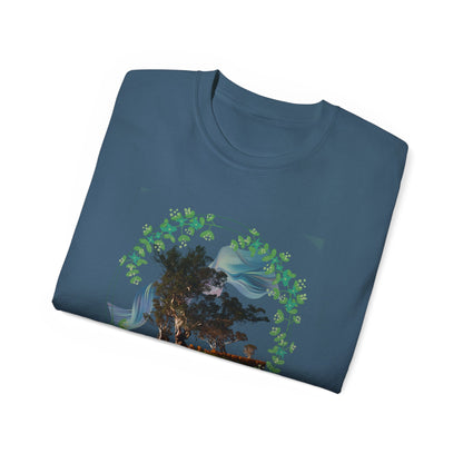 Women's Cotton T-shirt flowers