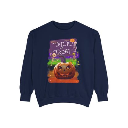 Halloween Cotton Sweatshirt trick or treat