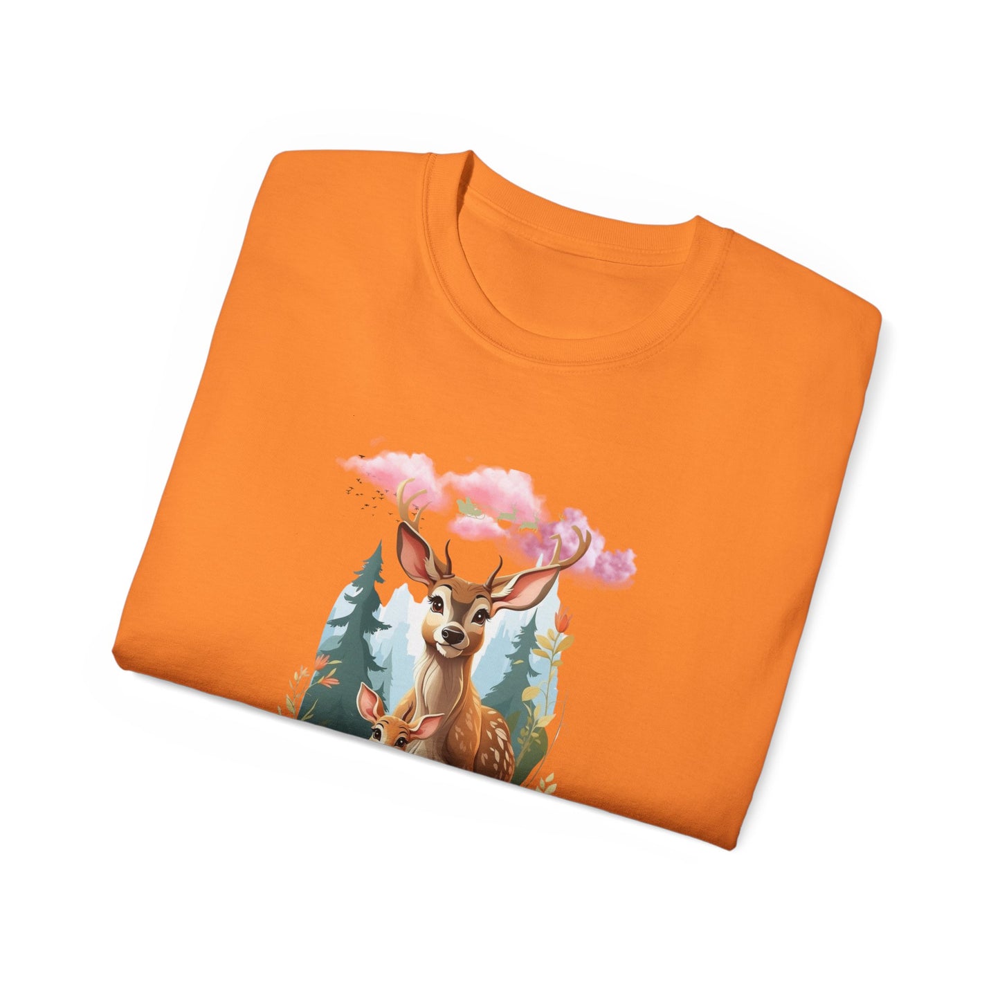 Women's Cotton T-shirt baby deer