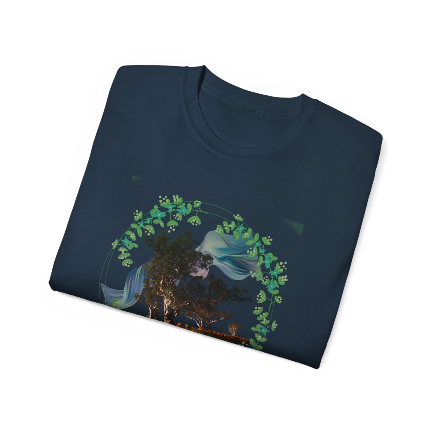 Women's Cotton T-shirt flowers