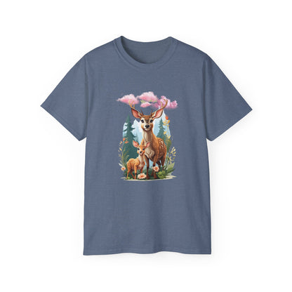 Women's Cotton T-shirt baby deer