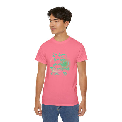 QT Cotton T-shirt be happy