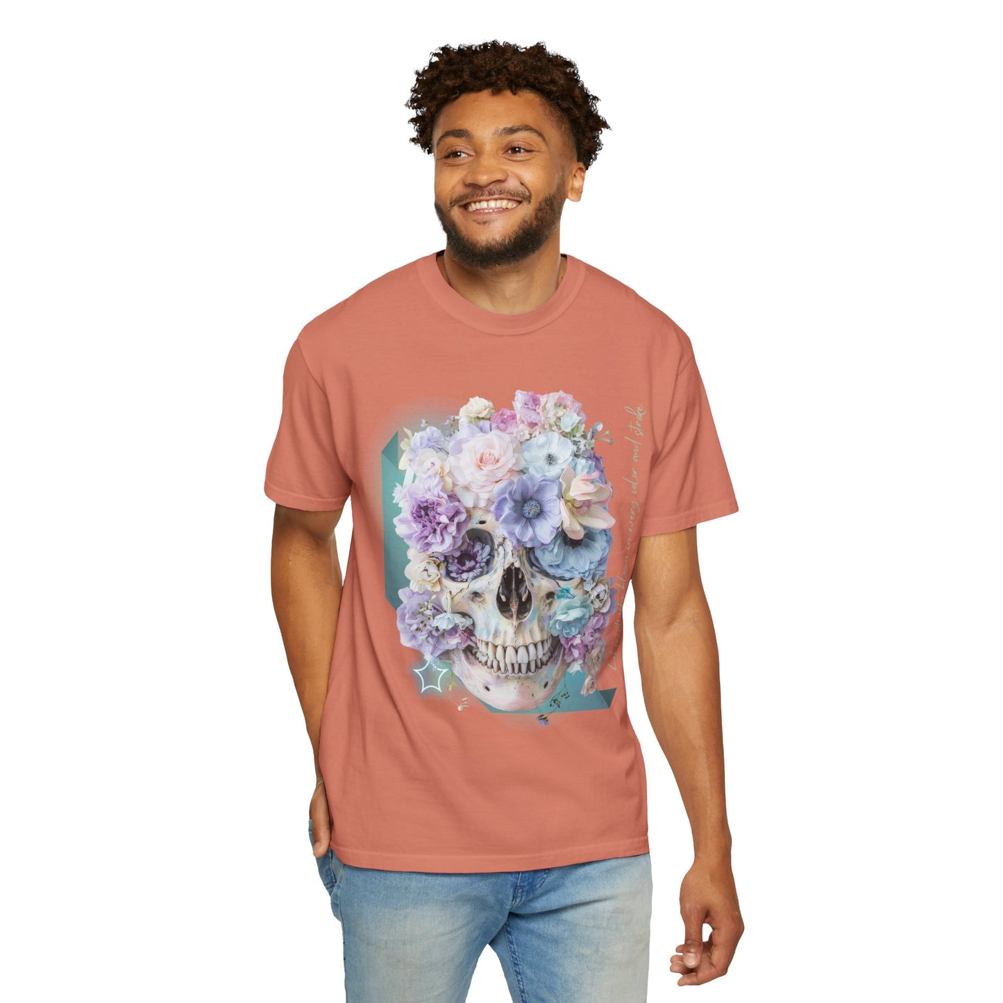 ARTISAN Cotton T-shirt flowers