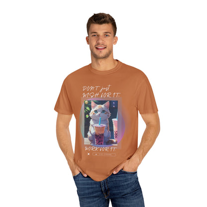 ARTISAN Cotton T-shirt cat design [Color Variants]