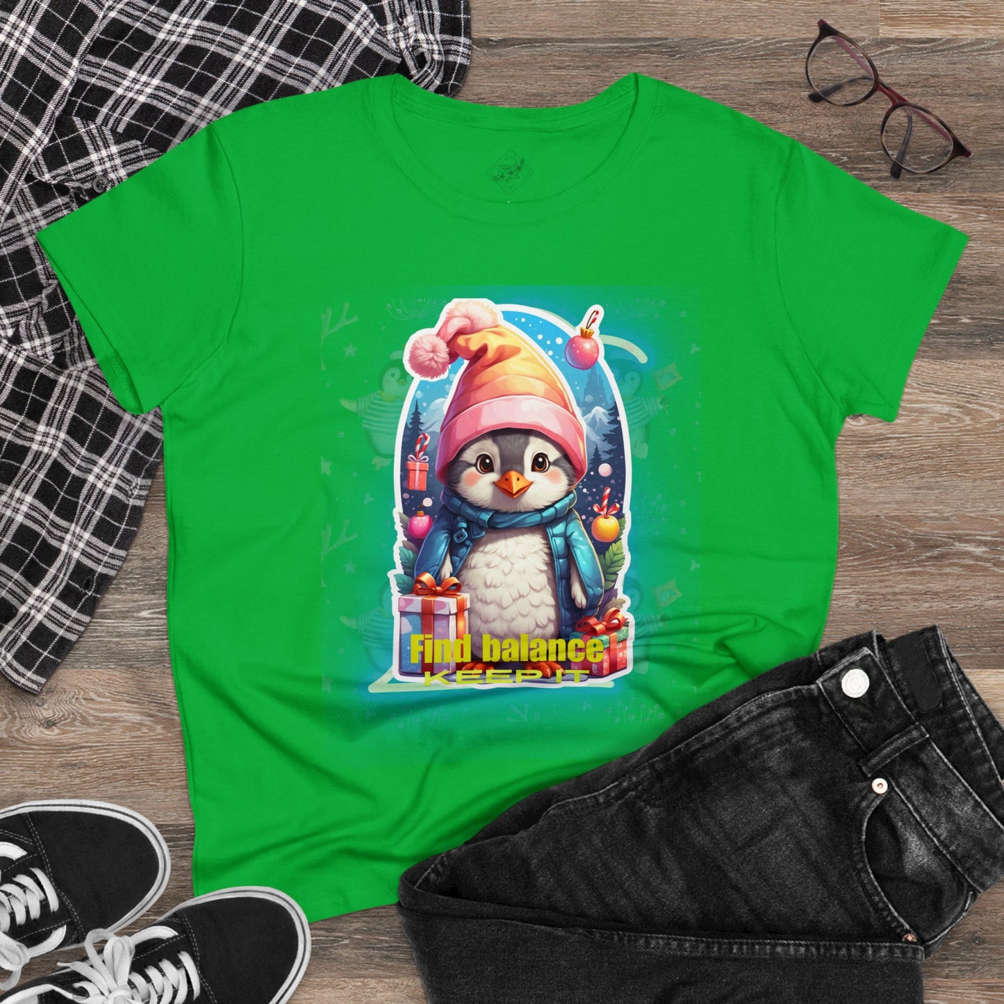 Women's Midweight Cotton Tee penguin