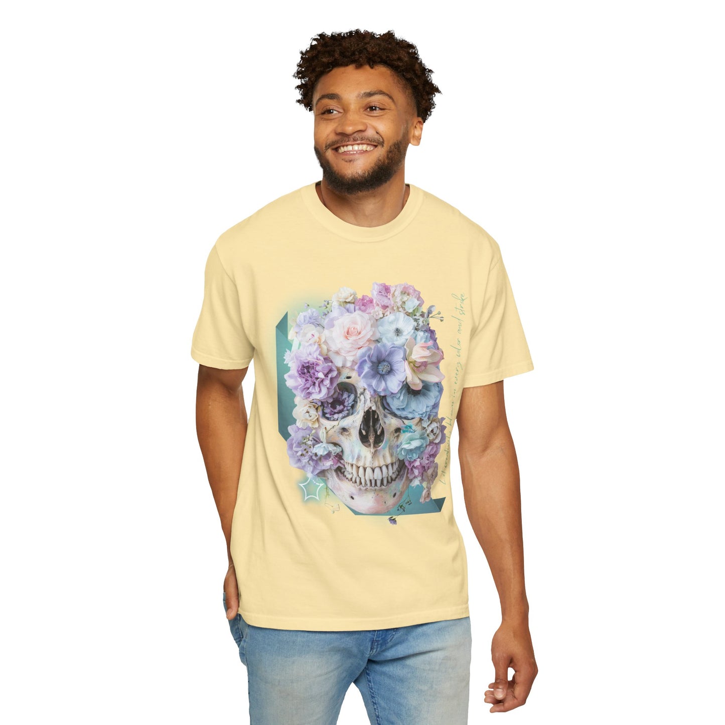 ARTISAN Cotton T-shirt flowers