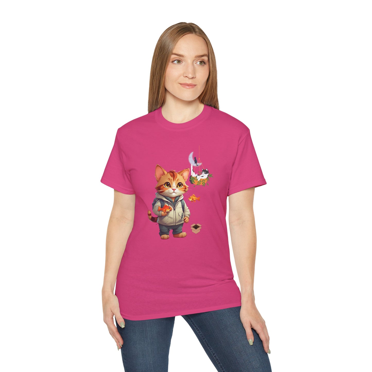 Women's Cotton T-shirt kitten