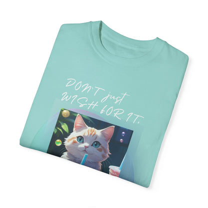 ARTISAN Cotton T-shirt cat design [Color Variants]