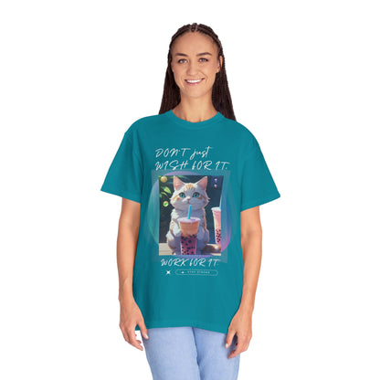 ARTISAN Cotton T-shirt cat design [Color Variants]