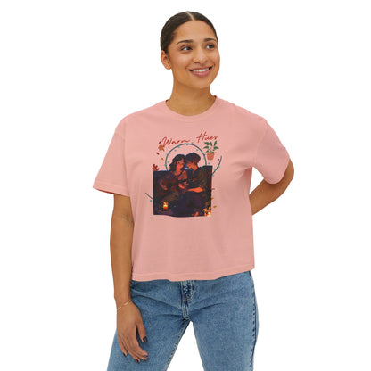 Women's Boxy Tee warm hues