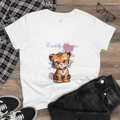 Women's Midweight Cotton Tee cub design