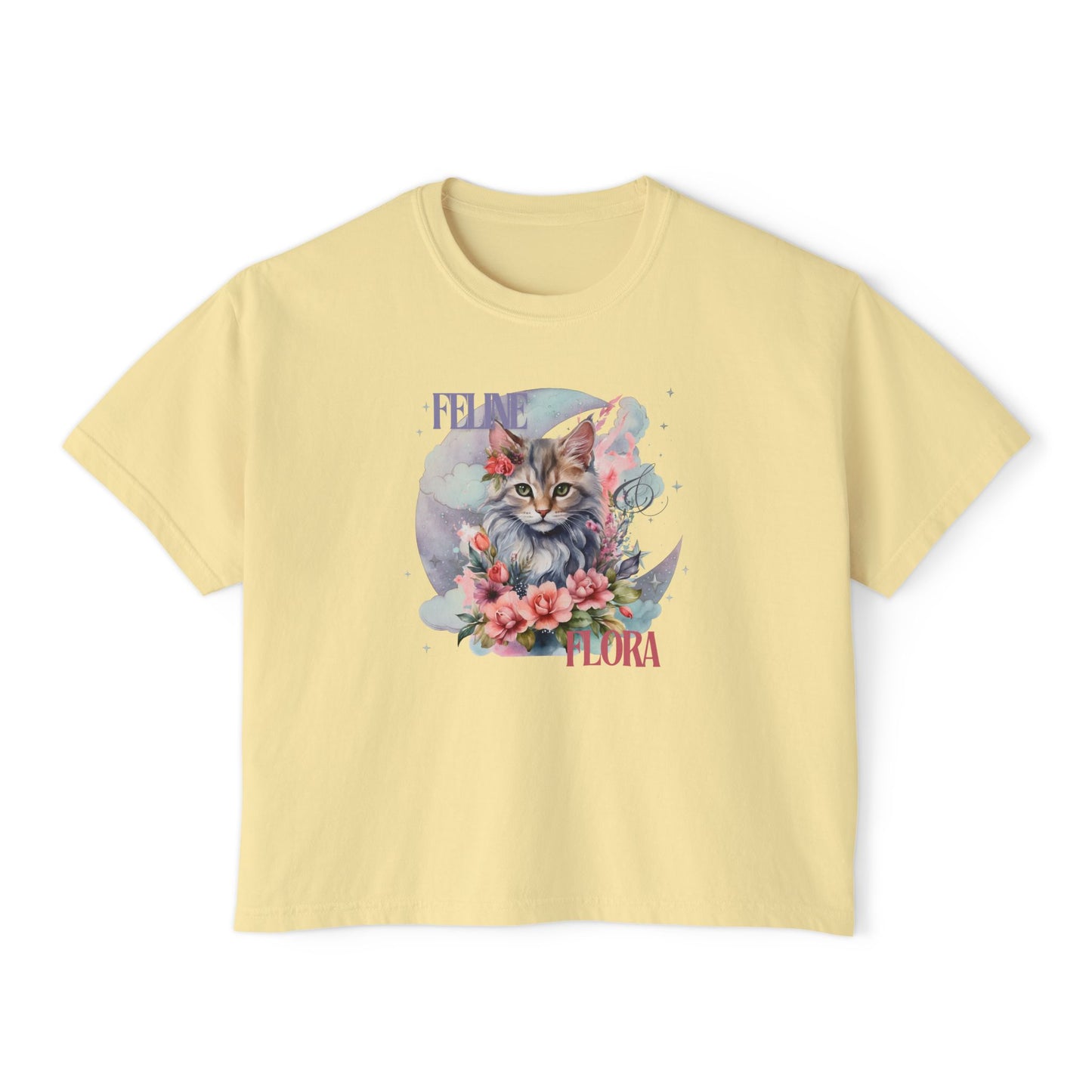 Women's Boxy Tee cat