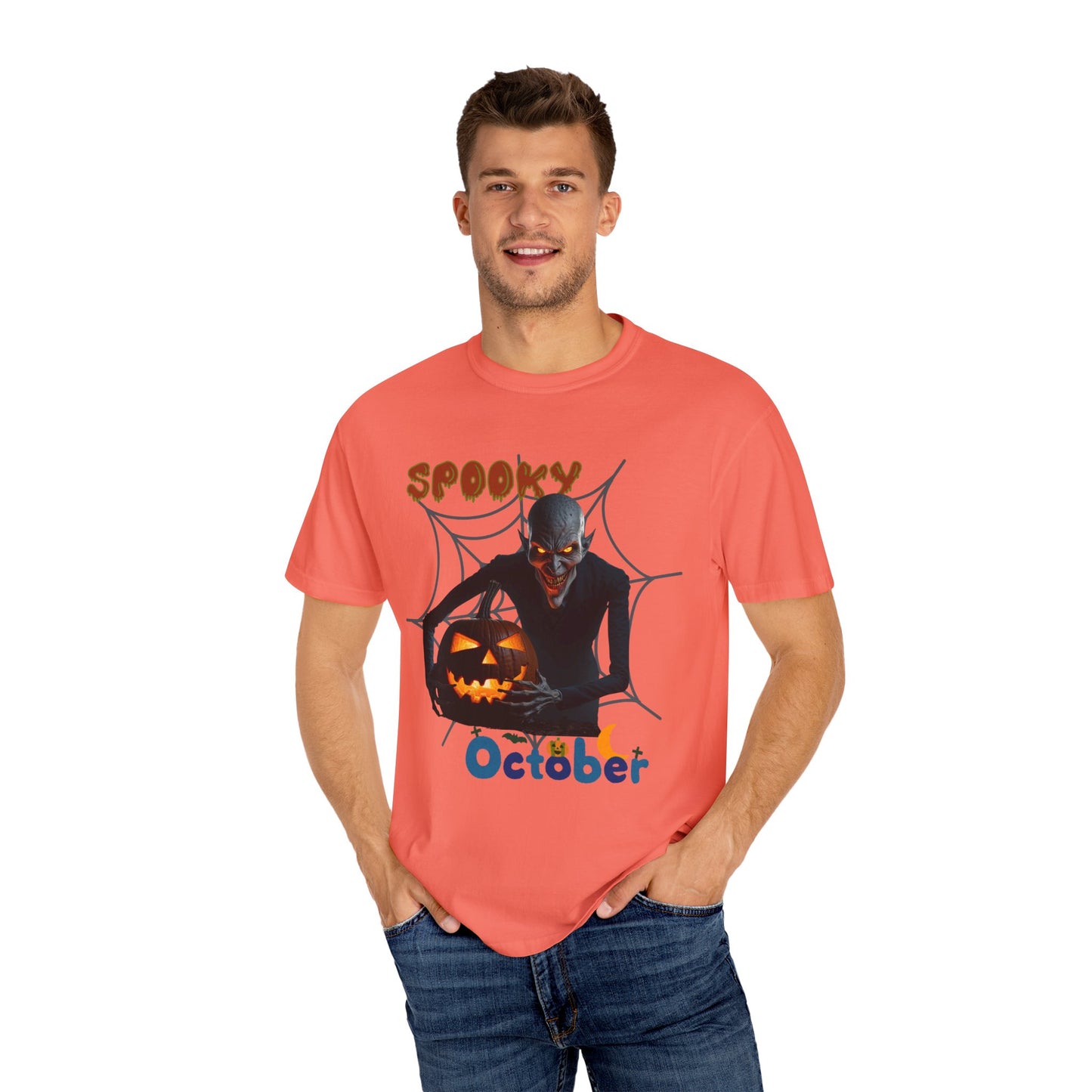 US Cotton Halloween T-shirt spooky