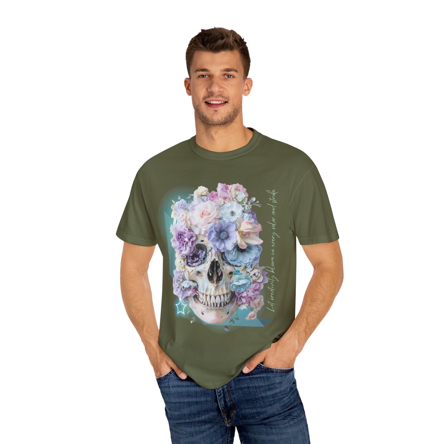 ARTISAN Cotton T-shirt flowers