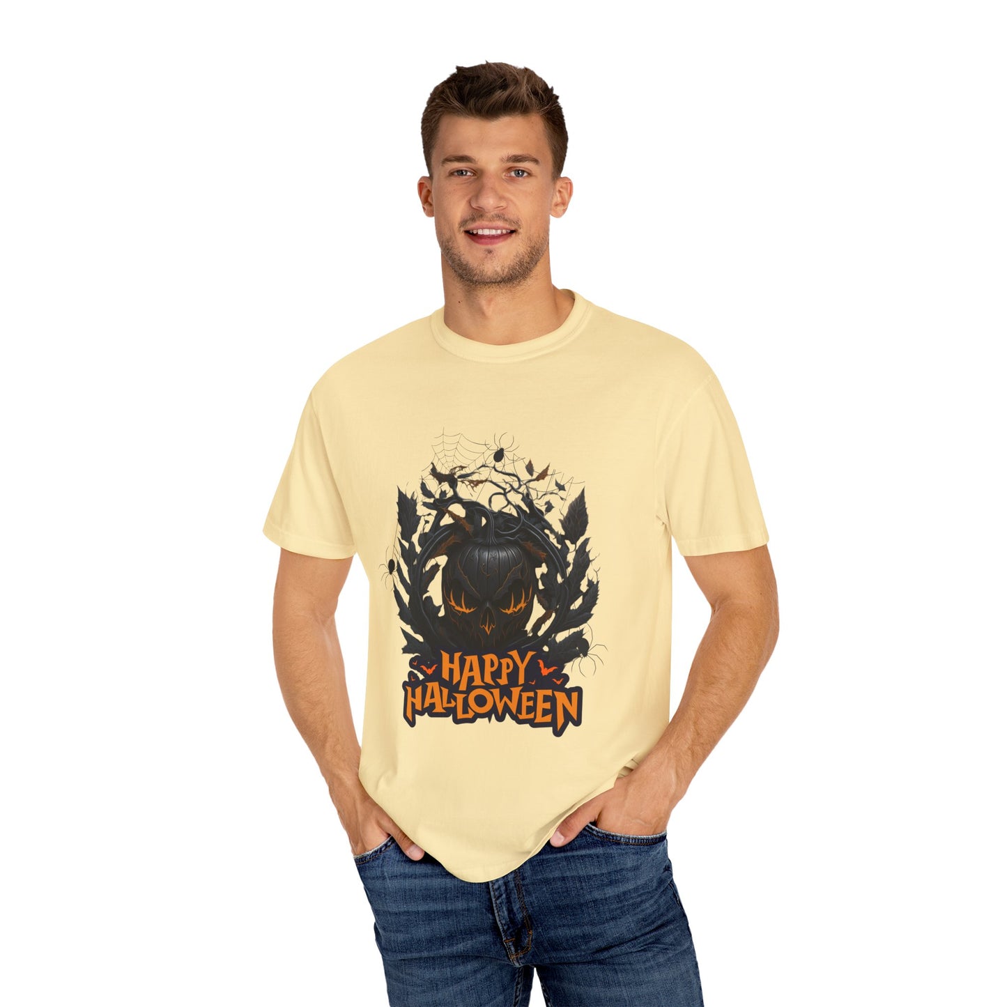 US Cotton Halloween T-shirt ghostly