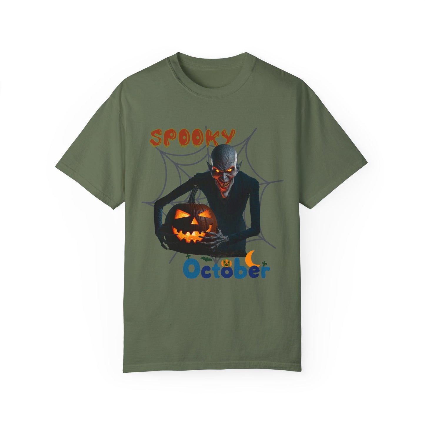 US Cotton Halloween T-shirt spooky