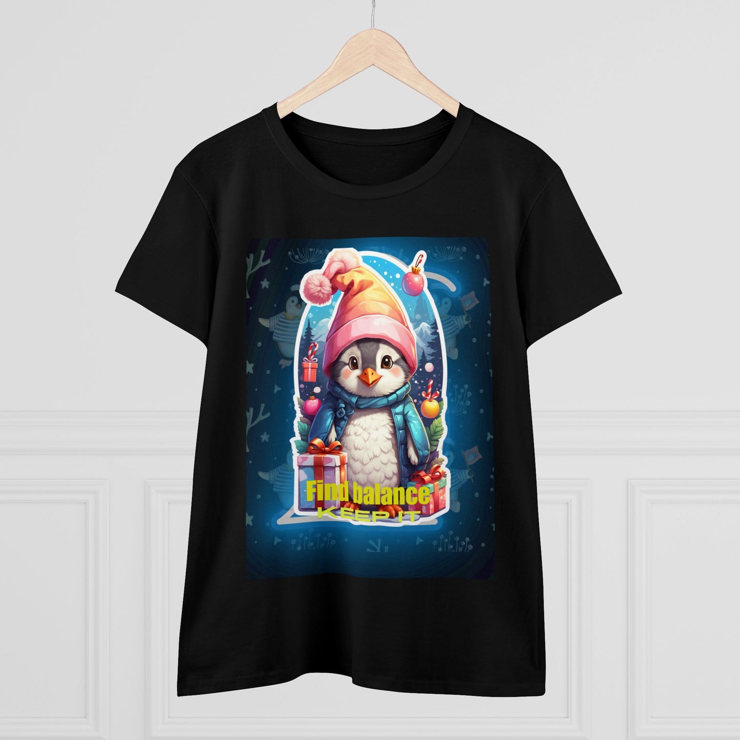 Women's Midweight Cotton Tee penguin