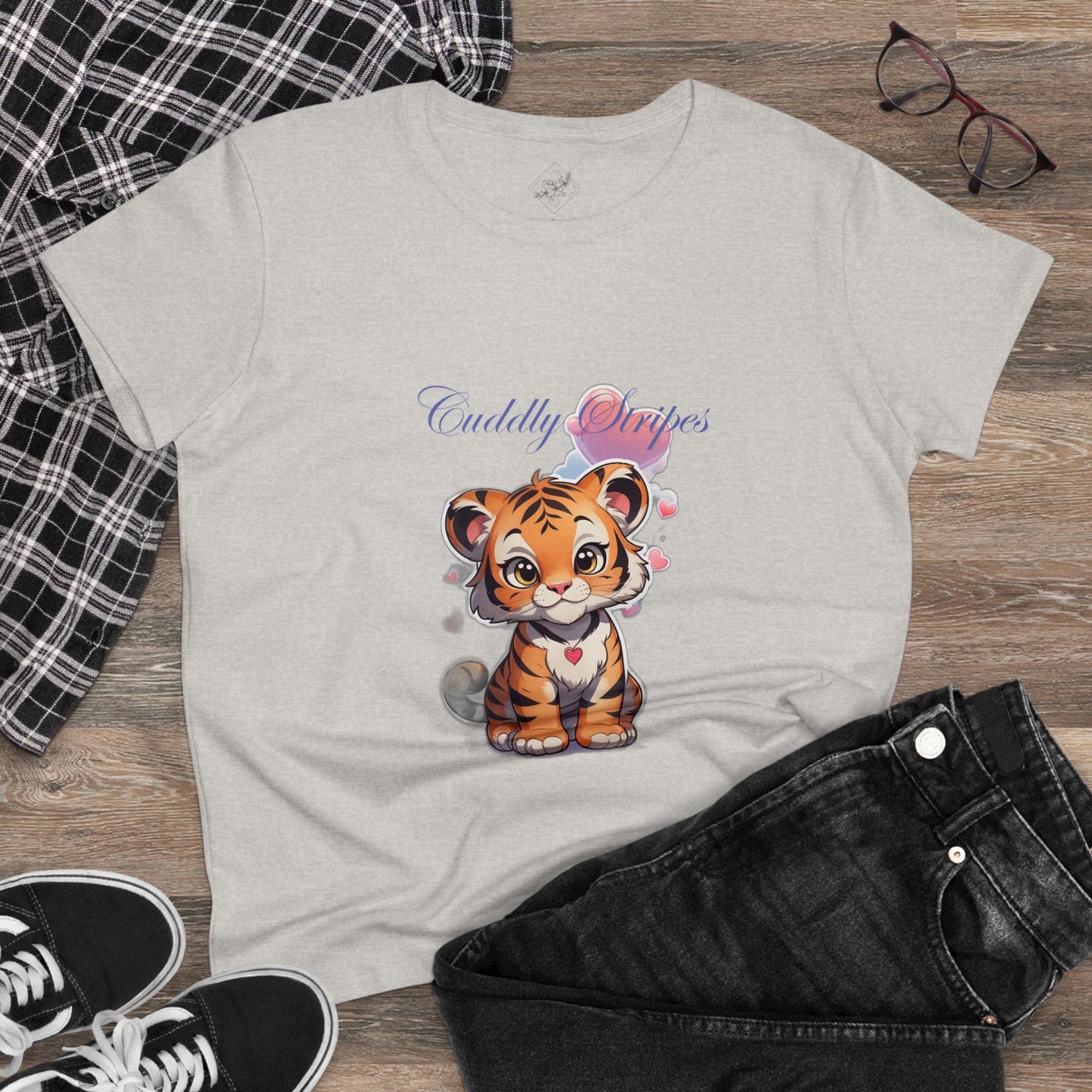 Women's Midweight Cotton Tee cub design