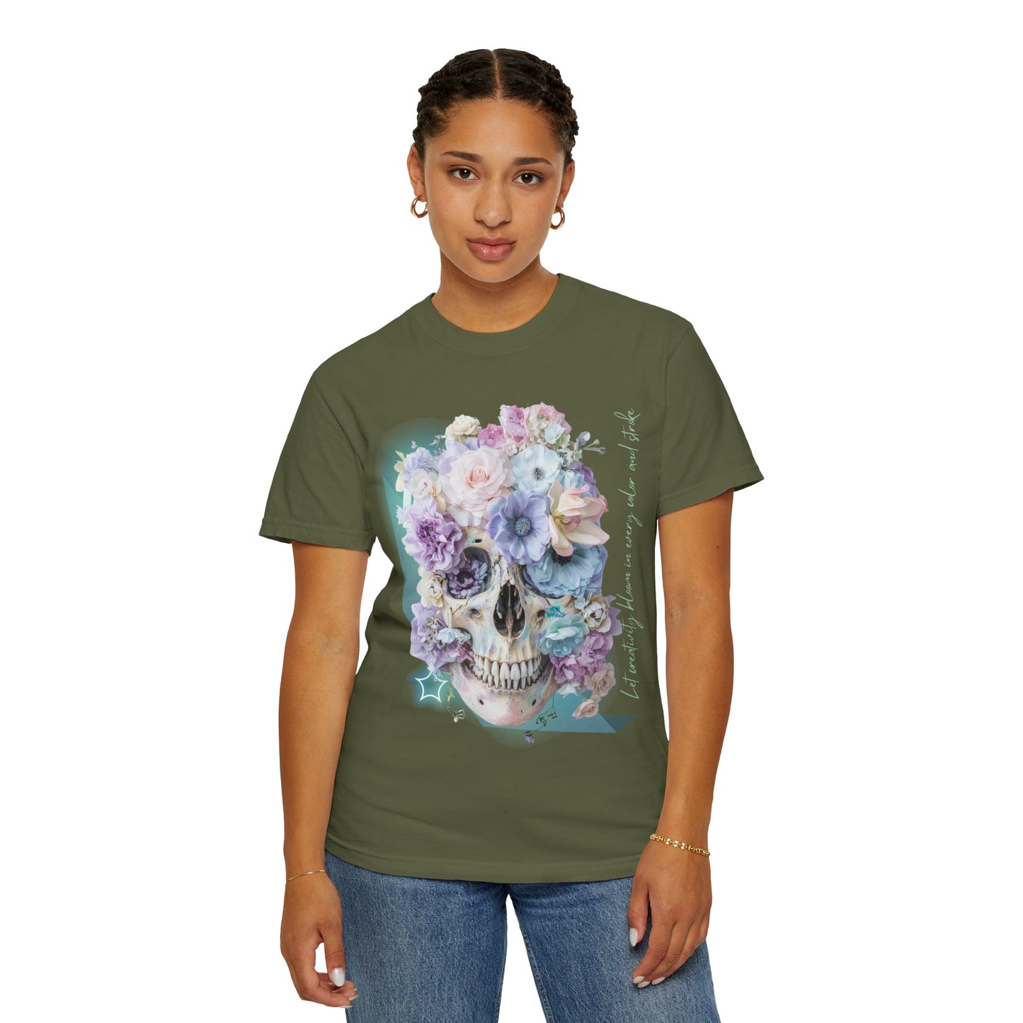 ARTISAN Cotton T-shirt flowers