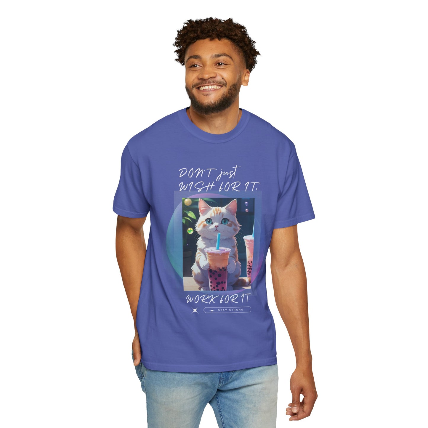 ARTISAN Cotton T-shirt cat design [Color Variants]