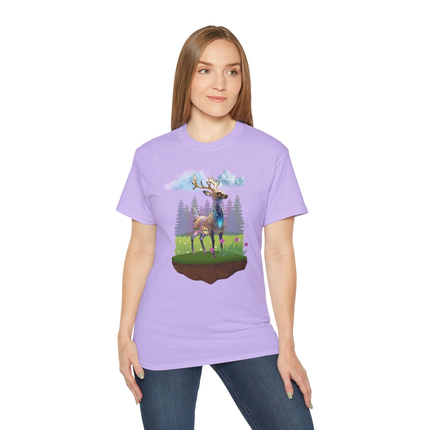 Women's Cotton T-shirt deer