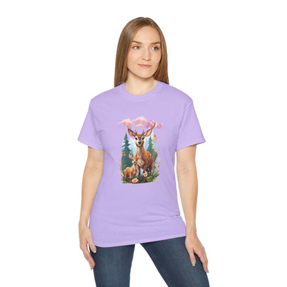 Women's Cotton T-shirt baby deer