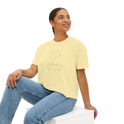 Women's Boxy Tee she did it