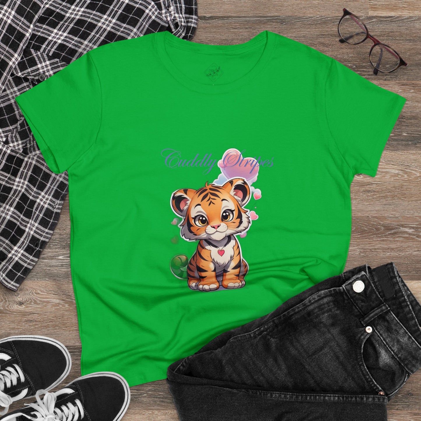 Women's Midweight Cotton Tee cub design