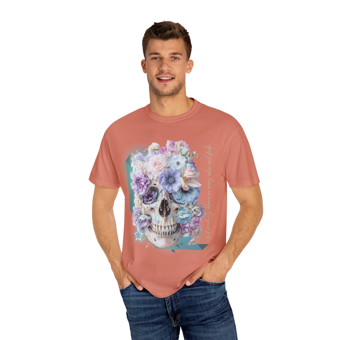 ARTISAN Cotton T-shirt flowers