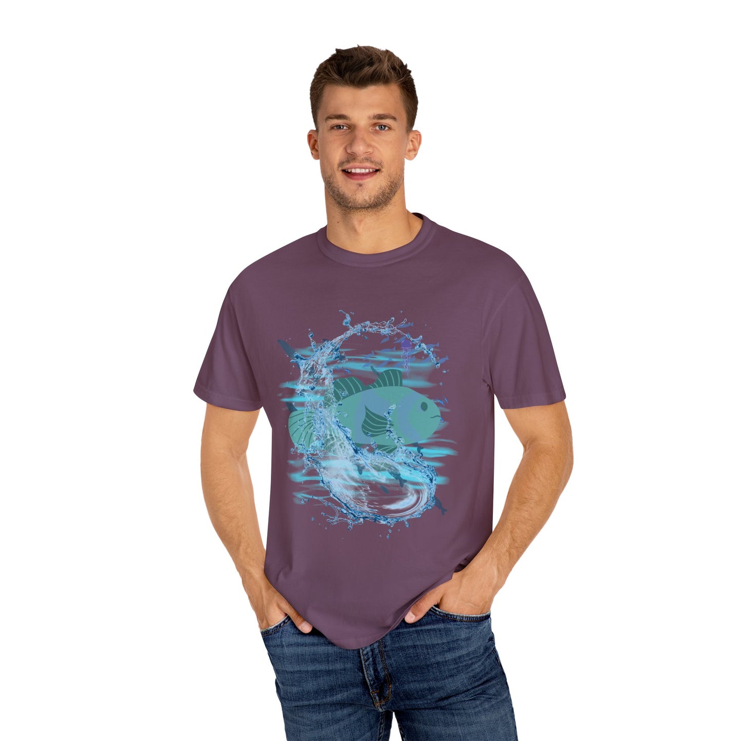 ARTISAN Cotton T-shirt waterfish