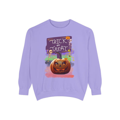 Halloween Cotton Sweatshirt trick or treat