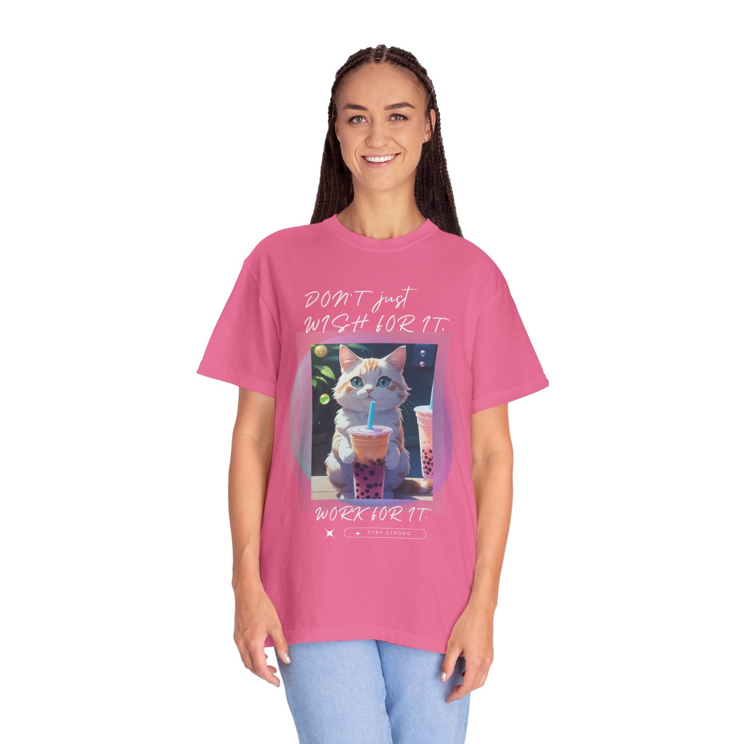 ARTISAN Cotton T-shirt cat design [Color Variants]