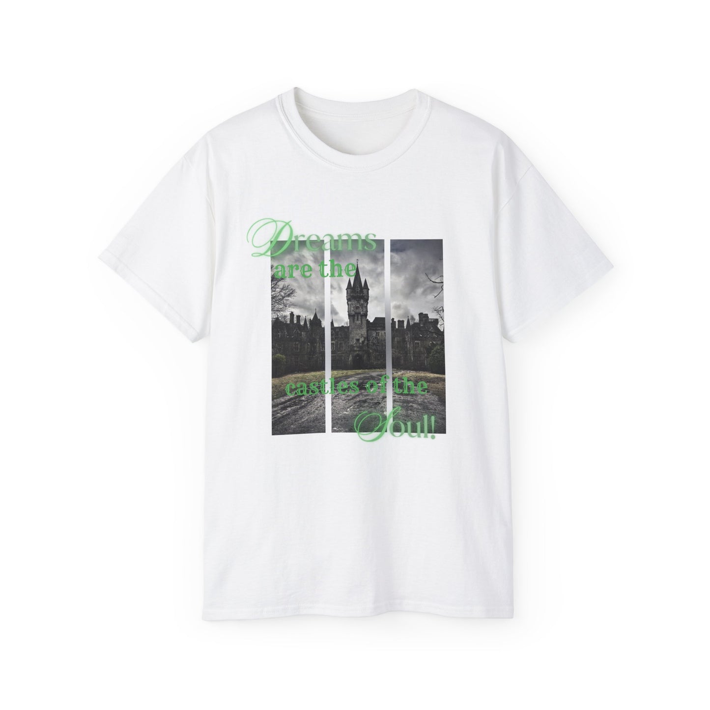 Cotton t-shirt with castle