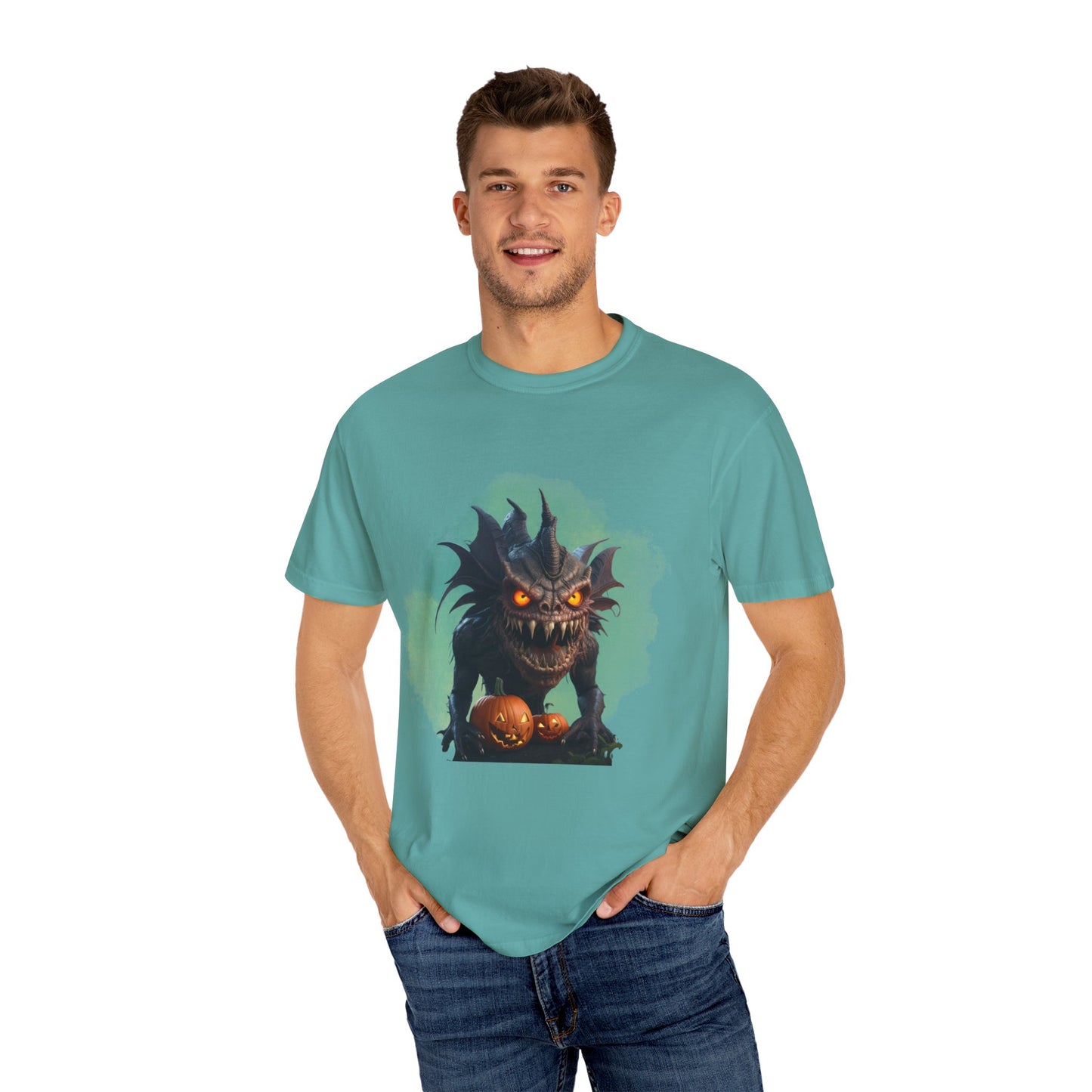 US Cotton Halloween T-shirt monster