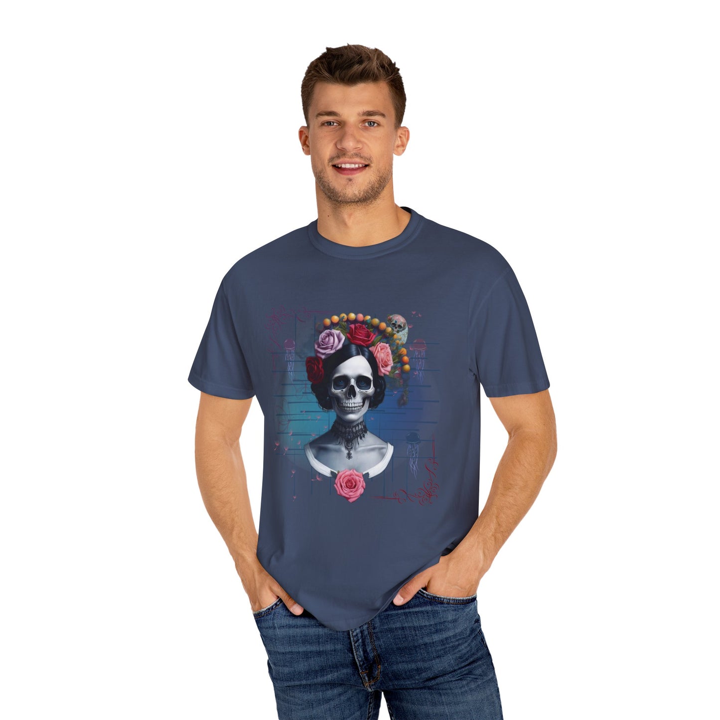 ARTISAN Cotton T-shirt brided skull