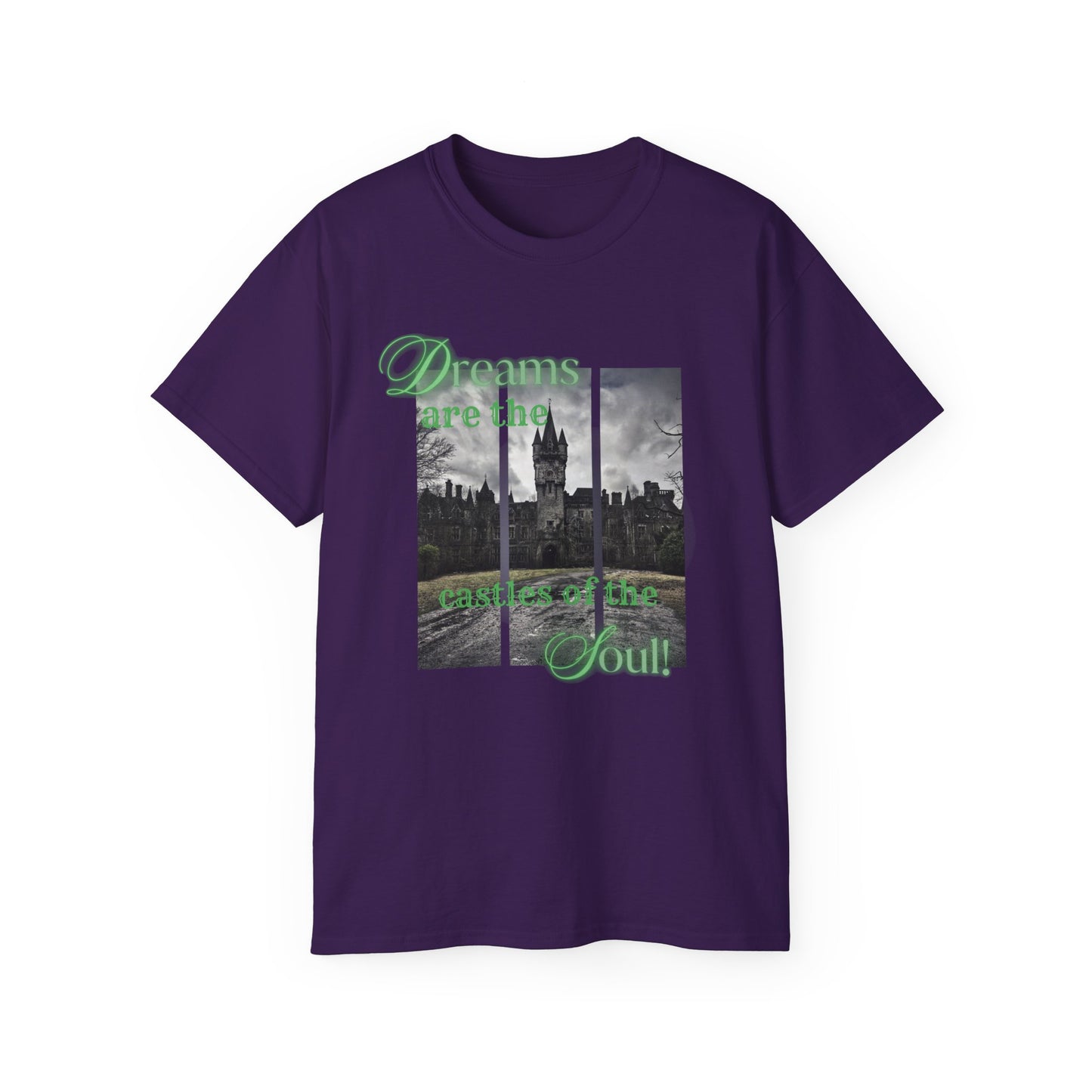 Cotton t-shirt with castle