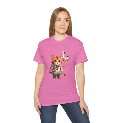 Women's Cotton T-shirt kitten