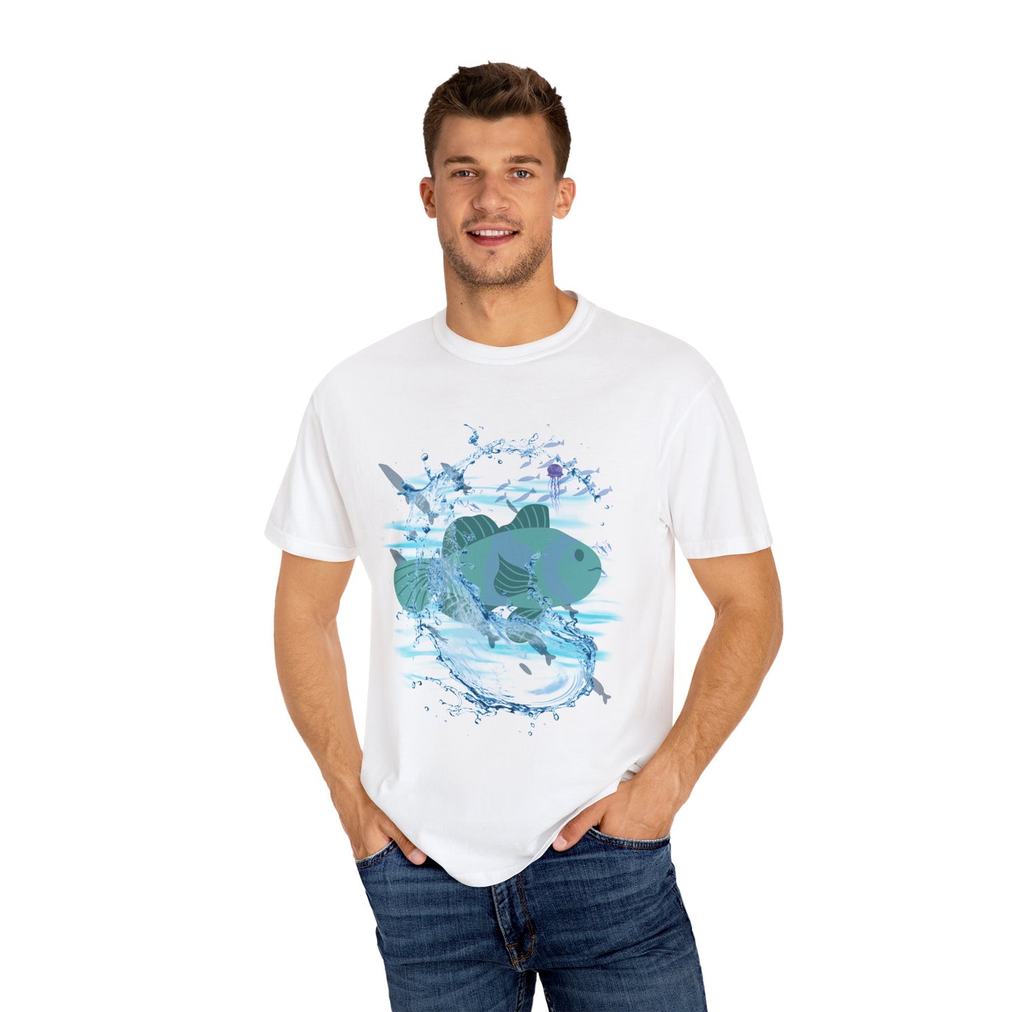 ARTISAN Cotton T-shirt waterfish