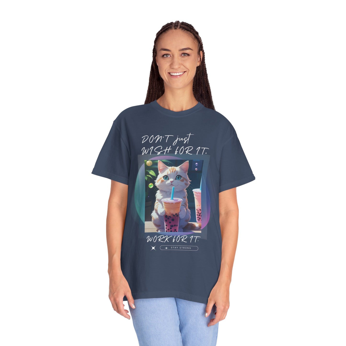 ARTISAN Cotton T-shirt cat design [Color Variants]