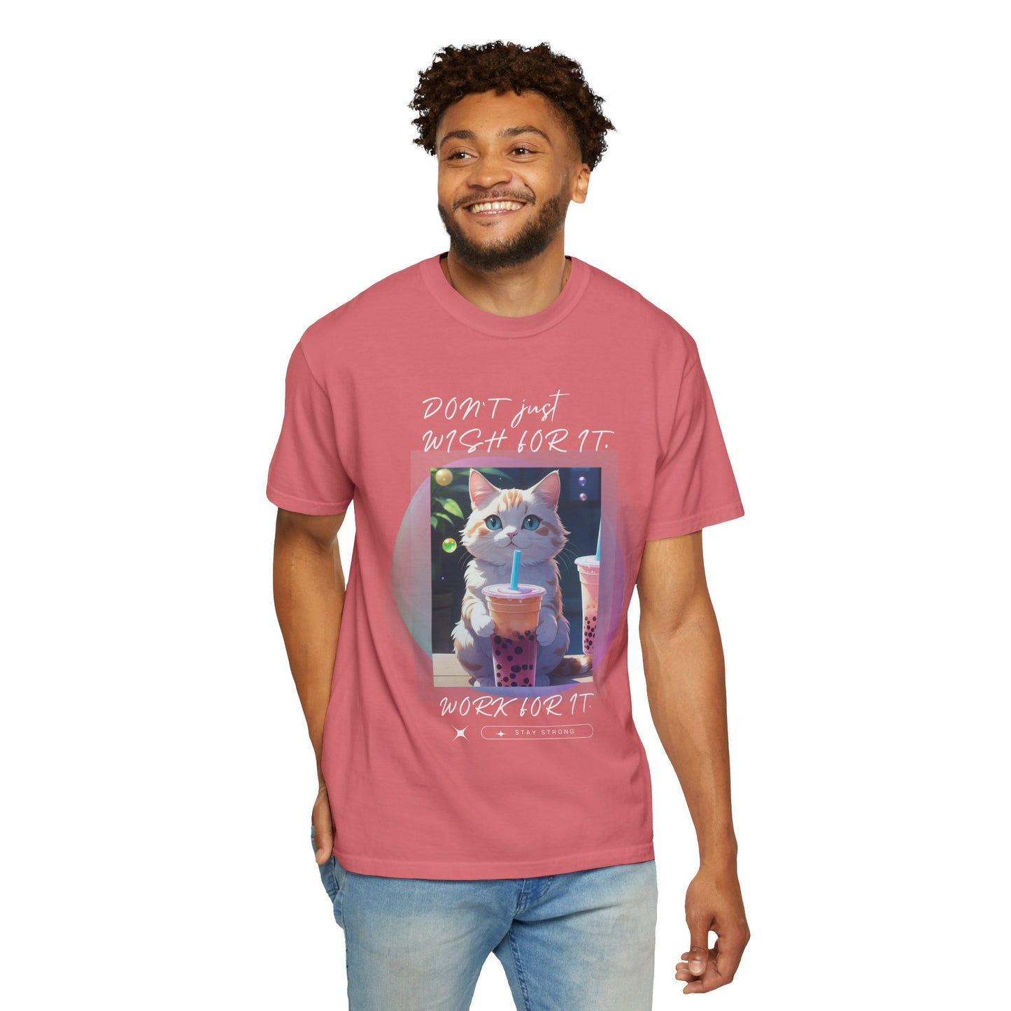 ARTISAN Cotton T-shirt cat design [Color Variants]